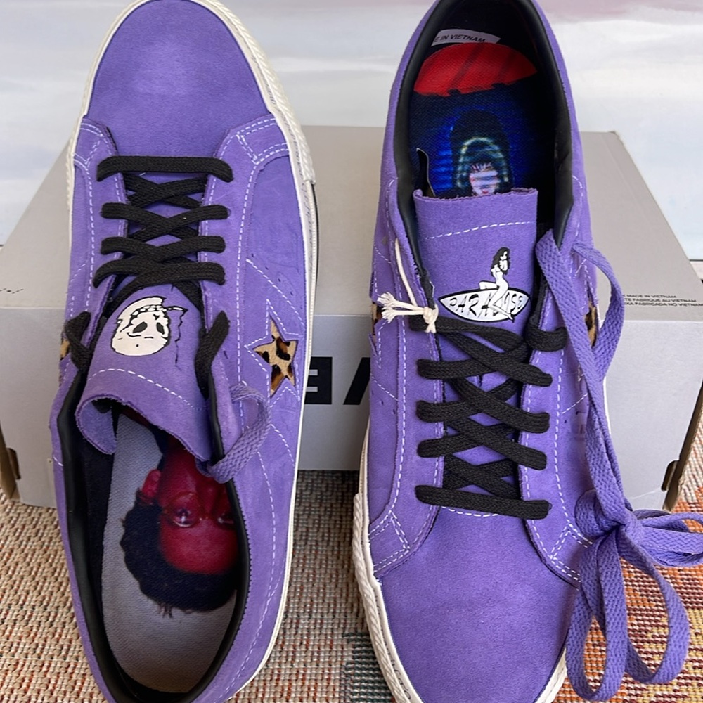 Converse Men’s CTAS A04371C
ONE STAR PRO OX
WILD LILAC/BLACK/EGRET Sneakers - Picture 12 of 16